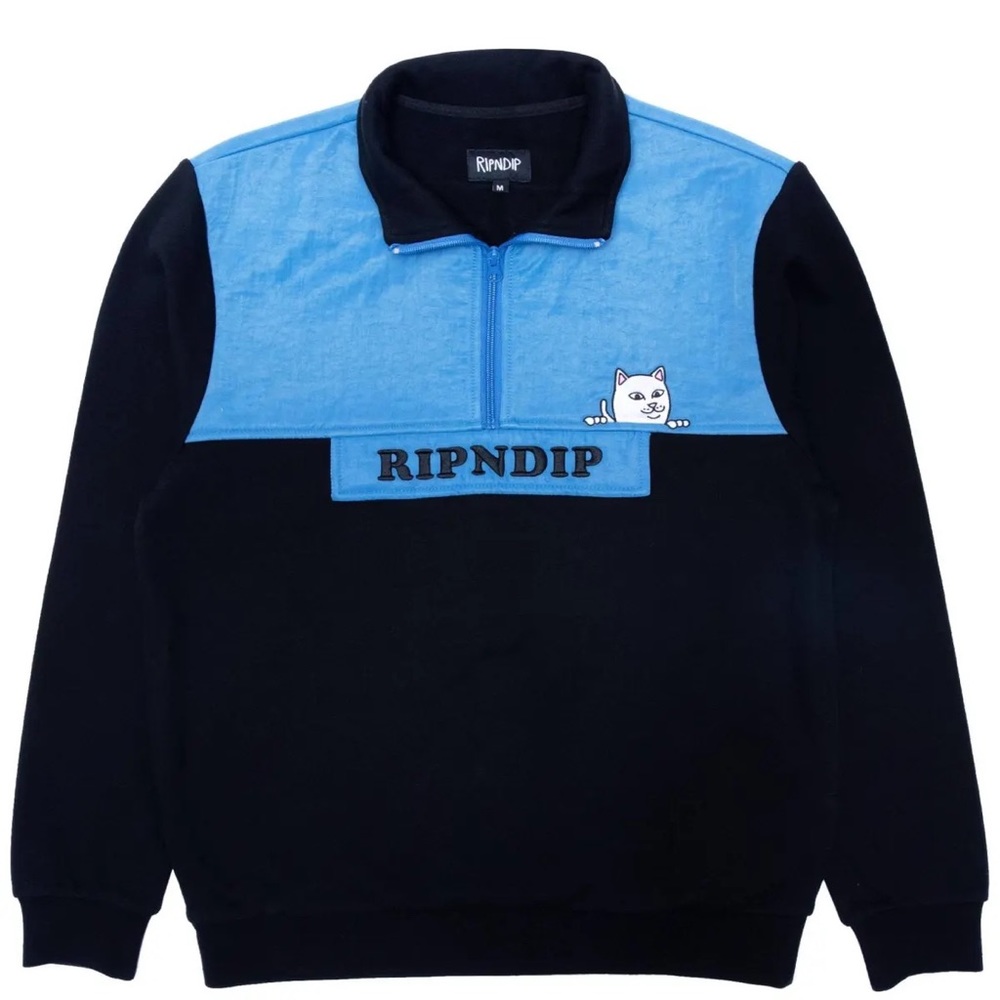 RIPNDIP Beverly Half Zip Jacket (Blue)